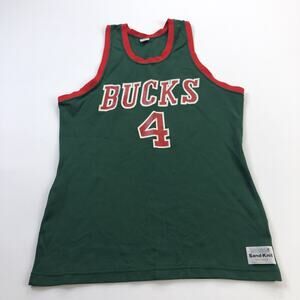 Sidney Moncrief Milwaukee Bucks Jersey Sand Knit Men’s Size Medium Vintage